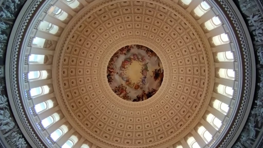 アメリカ合衆国議会議事堂-天井