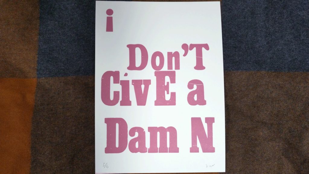 富ヶ谷レタープレス-ポスター桃